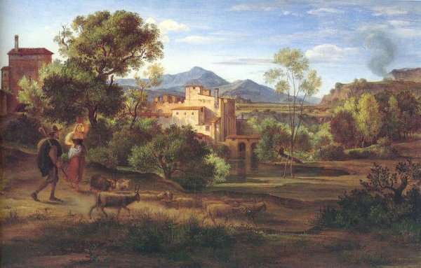 Italian Landscape 1830 by Romanticism