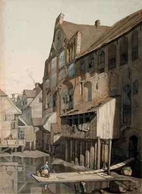 North Side of the St Johannis Klosters in Hamburg by Romanticism