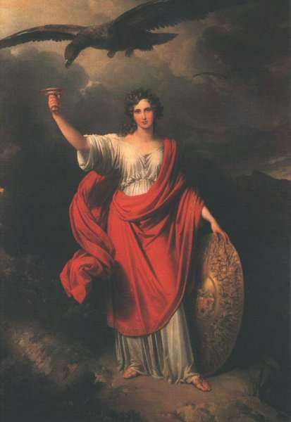 "From Darkness, the Light"  Allegory of the Hungarian Academy of Sciences 1831 by Romanticism