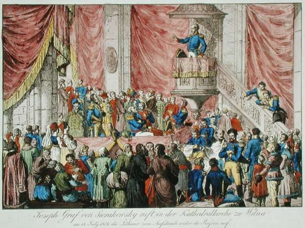 General Sierakowski calling for the Lithuanian Uprising, 1812 by Romanticism