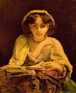 A Pensive Moment by Romanticism