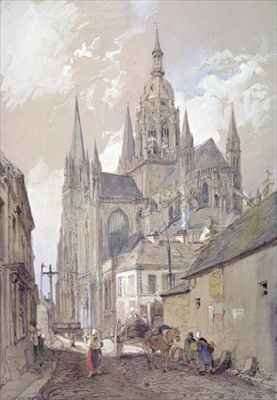 Bayeux Cathedral, View from the South East by Romanticism