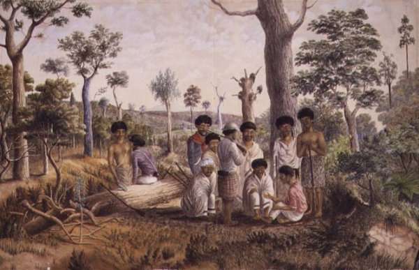 Council of war near Taranaki, 1864 by Romanticism