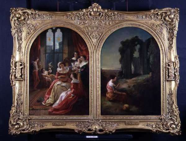 Kenilworth Castle - Past and Present, 1854 by Romanticism