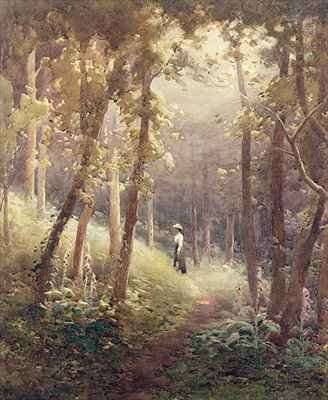 A Woodland Glade by Romanticism
