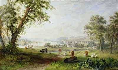 Extensive View of the Clyde from Dalnottar Hill by Romanticism