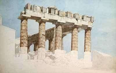 The East End and South Side of the Parthenon by Romanticism