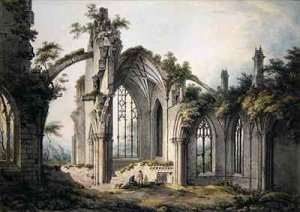 Melrose Abbey by Romanticism