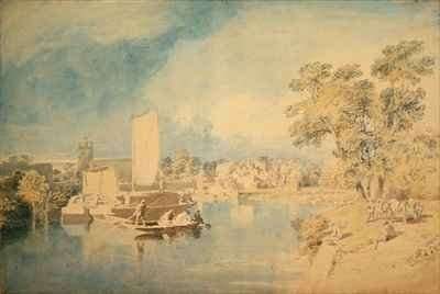 The Thames at Isleworth by Romanticism