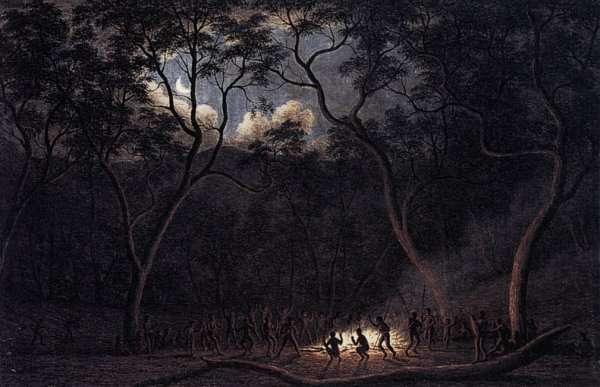 A Corroboree in Van Diemen's Land 1840 by Romanticism