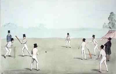 Vacation Amusement No 3 Cricket A Long Innings by Romanticism