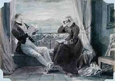 Robert Allan Harden and his Mother Jessy Harden at Ouchy by Romanticism