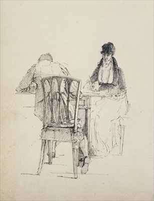 A Man Reading by Romanticism