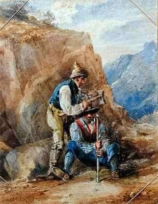 Quarry Workers by Romanticism