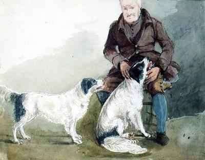 Major Gilpin and his dogs by Romanticism