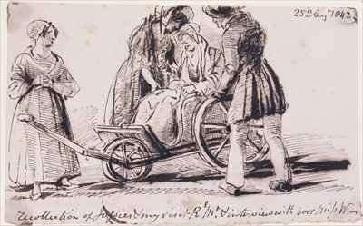 Dorothy Wordsworth 1771-1855 in a Wheelchair by Romanticism