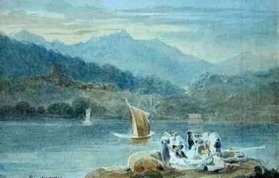 Picnic at Windermere looking towards Brathay by Romanticism