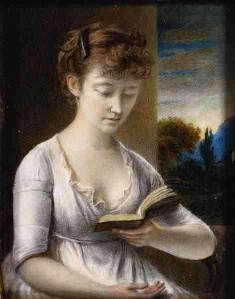 Mrs John Hazlitt Reading by Romanticism