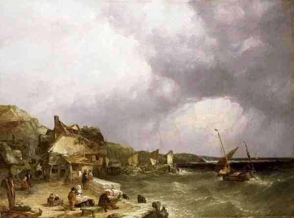 The Coast at Etaples, 1853 by Romanticism
