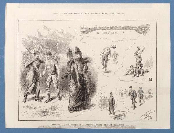 West Bromwich vs Preston North End at the Oval from The Illustrated Sporting and Dramatic News by Romanticism