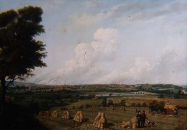 View of Preston from Penwortham Hill by Romanticism