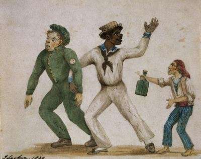 Three Drunken Sailors 1829 by Romanticism