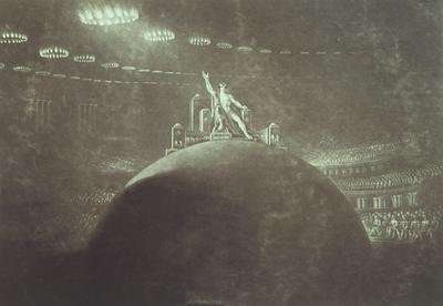 Satan presiding at the Infernal Council 1824 by Romanticism