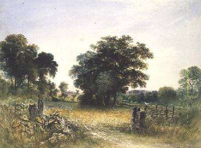 A Meadow 1840 by Romanticism