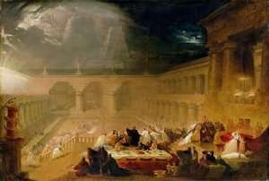 Belshazzars Feast by Romanticism