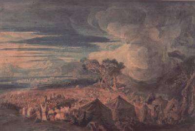 Moses dividing the waters of the Red Sea by Romanticism