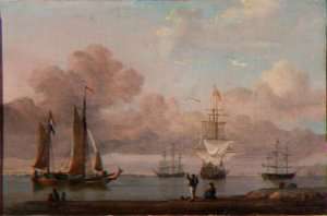 Shipping in a Calm by Romanticism