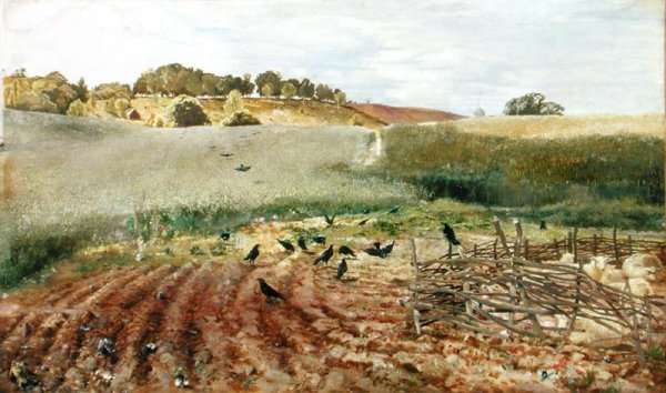The Rooks Parliament, 1858 by Romanticism
