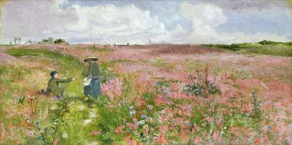 Sanfoin in Bloom view near Cobham, Kent by Romanticism