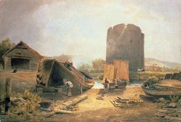 Boat Builders Yard, n by Romanticism