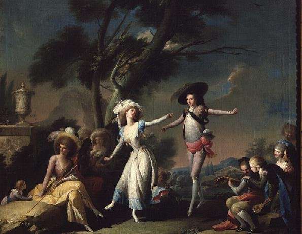 Dancing the Bolero, 1790 by Romanticism