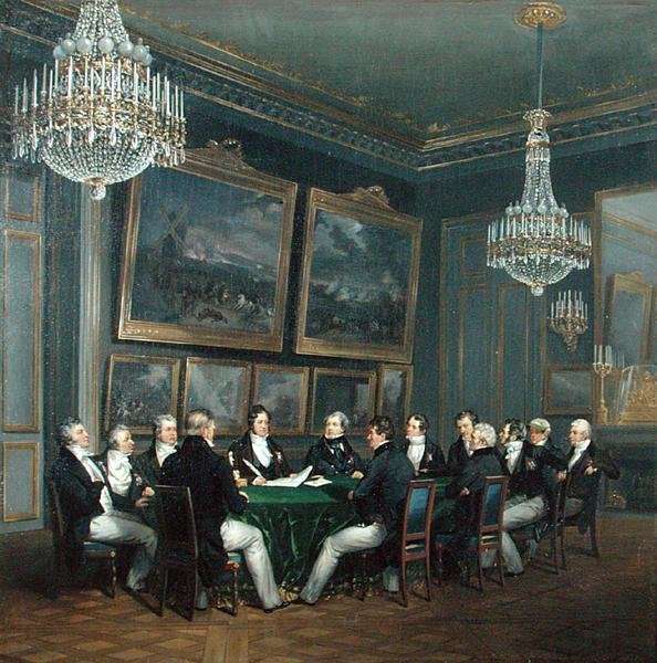 Louis Philippe (1773-1850) Duke of Orleans, Signing the Proclamation of the Lieutenant Generalship of the Realm, 31st July 1830 by Romanticism