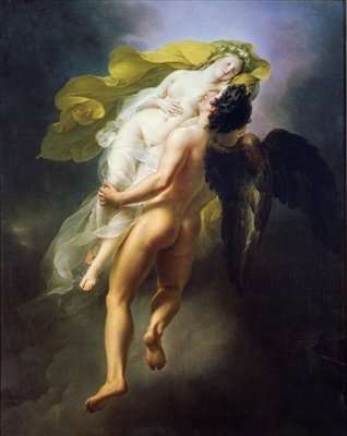 Boreas abducting Oreithyia by Romanticism