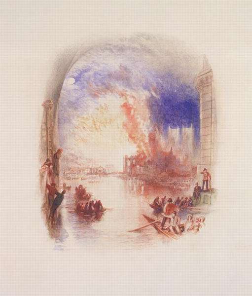 The Burning of the Houses of Parliament 2 by Romanticism