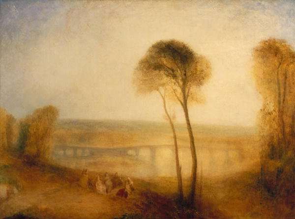 Landscape with Walton Bridges, c.1845 by Romanticism