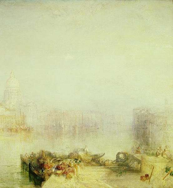 The Dogana and Santa Maria della Salute, Venice, 1843 by Romanticism