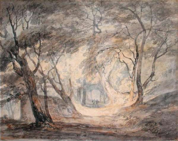 Woodland Scene with Figures, c.1798 by Romanticism