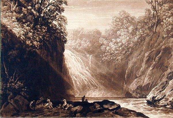 The Fall of the Clyde, engraved by Charles Turner 1773-1857, 1859-60 by Romanticism