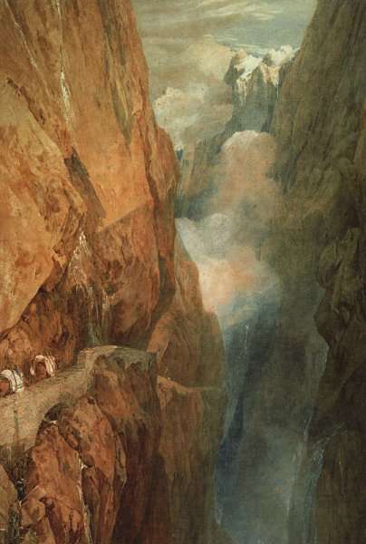 Passage of Mount St. Gotthard from the Devils Bridge, 1804 by Romanticism