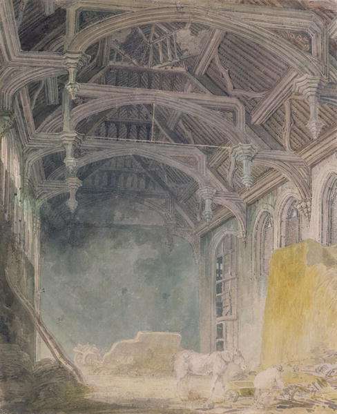 Interior of St. Johns Palace, Eltham, c.1793 by Romanticism