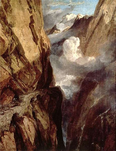 The Pass of St. Gotthard, Switzerland by Romanticism
