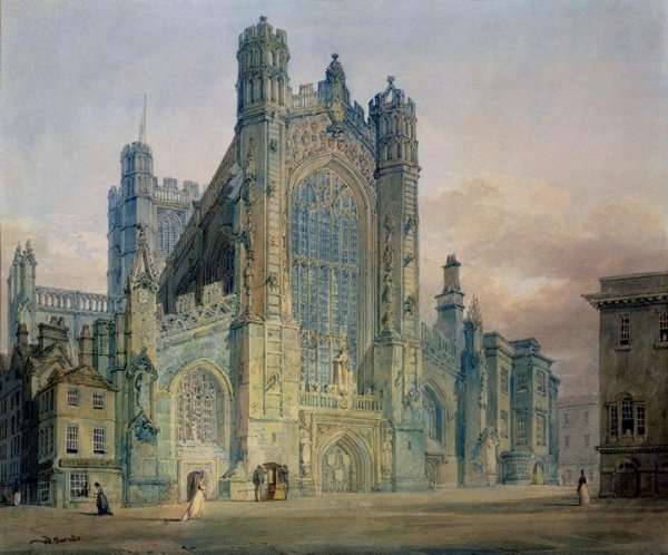 The West Front of Bath Abbey by Romanticism