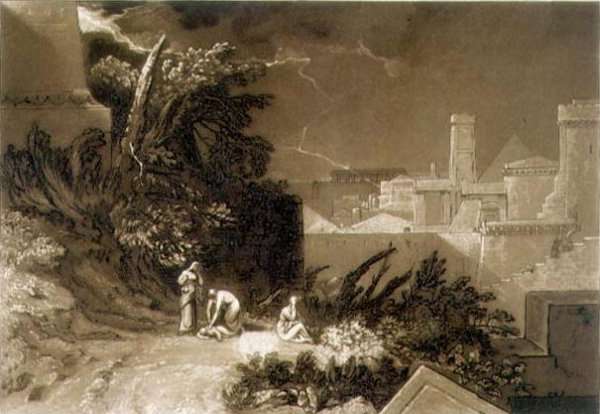 The Tenth Plague of Egypt, from the Liber Studiorum, engraved by William Say, 1816 by Romanticism