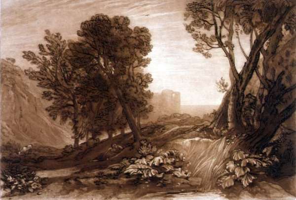 Solitude, from the Liber Studiorum, engraved by William Say, 1816 by Romanticism