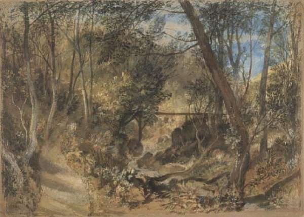 The Woodwalk, Farnley Hall, c.1818 by Romanticism