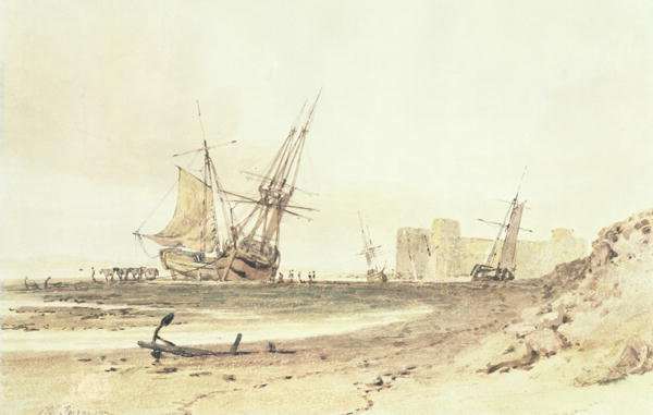 Flint Castle, Wales by Romanticism